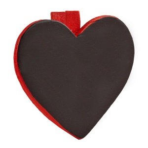 Klammer Herz, rot, 6 St.