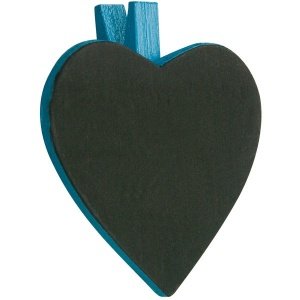 Klammer Herz, türkis, 6 St.