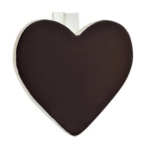 Klammer Herz, weiß, 6 St.