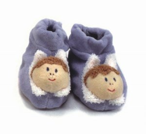 Klapperschuhe Engel blau