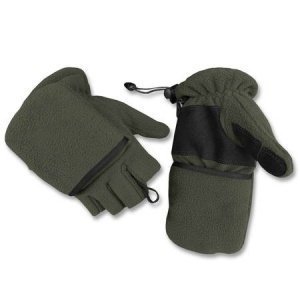 Klapphandschuhe Fleece oliv