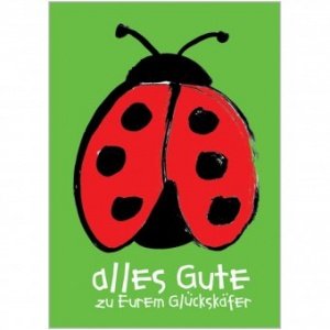 Klappkarte Glückskäfer