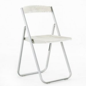 Klappstuhl Honeycomb weißglänzend