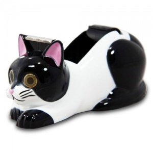 Klebebandabroller Tischabroller Katze - 15 cm