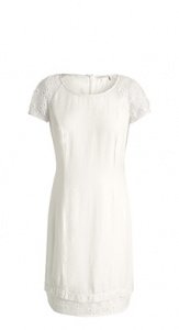 Kleid + Lochmuster-Spitze