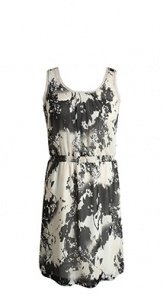 Kleid aus Crinkle-Chiffon