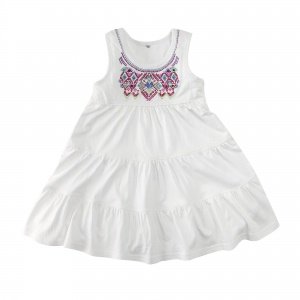 Kleid o. A. weiß 98