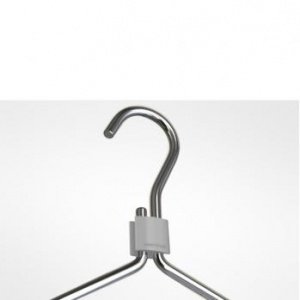 Kleiderbügel Clip grau