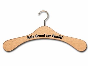 Kleiderbügel aus Holz - Kein Grund zur P
