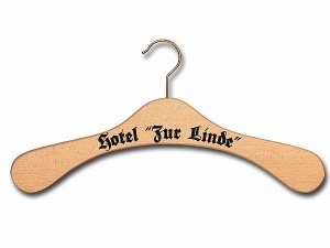 Kleiderbügel aus Holz für Hotels mit Ihr