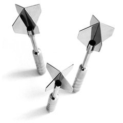 Kleiderhaken Dartpfeil (3er Set)