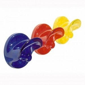 Kleiderhaken transparent kobaltblau