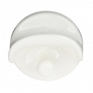 Kleiderhaken undurchsichtig weiß