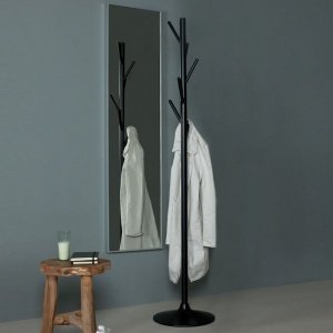 Kleiderständer Ohio schwarz H 182 cm