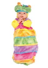 Kleine Raupe Babykostüm bunt