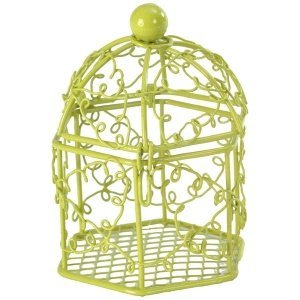 Kleine Voliere aus Metall, grün, 2 St.