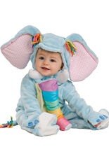 Kleiner Elefant Babykostüm hellblau