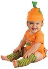 Kleiner Kürbis Babykostüm orange-grün