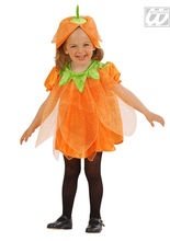 Kleiner Kürbis Kinder-Kostüm orange-schw