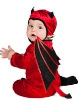 Kleiner Teufel Kinderkostüm rot-schwarz