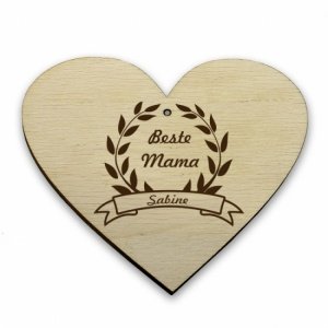 Kleines Herz aus Holz *Beste Mama*