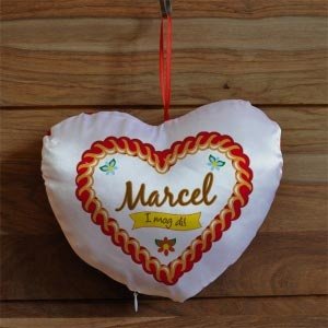 Kleines Herzkissen *I mog di*