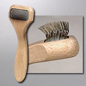 Klettverschluss-Bürste aus Buchenholz