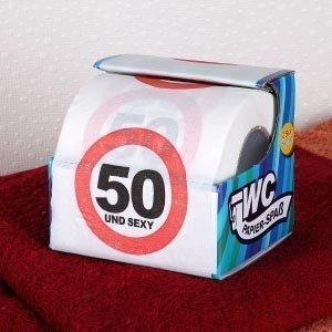 Klopapier im Geschenkkarton *50 und sexy