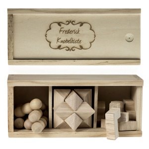 Knobelkiste mit Gravur