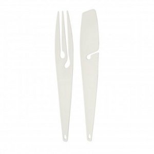 Kochbesteck Shadow solid weiß