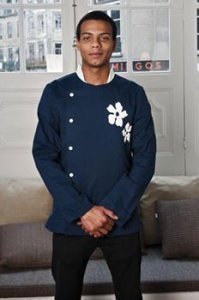 Kochjacke Blue Hawaii