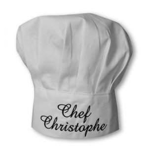 Kochmütze mit individueller Bestickung