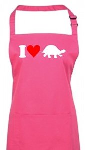 Kochschürze I love Schildkröte