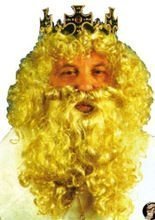 König Perücke und Bart