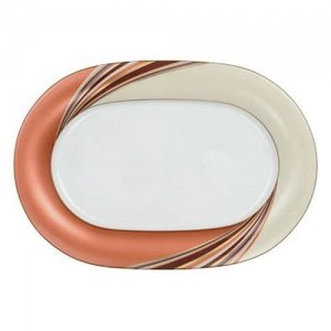 Königlich Tettau Jade Cyprio Platte Oval