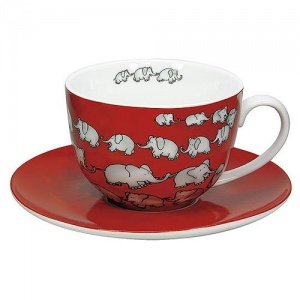 Könitz Tiere Café au Lait mit Untertasse