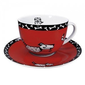 Könitz Tiere Café au Lait mit Untertasse