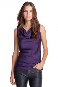 Körniges Satin + Jersey Top