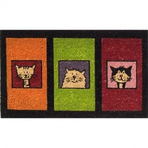 Kokosfußmatte "Cats Trio"