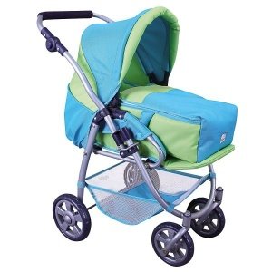 Kombi-Puppenwagen mit Autositz