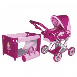 Kombi-Puppenwagenset mit Reisebett