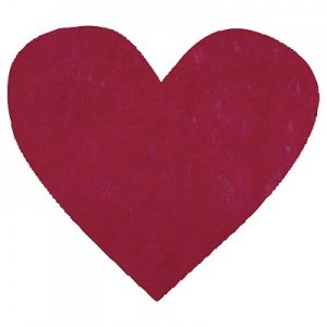 Konfetti Herz, bordeaux