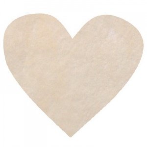 Konfetti Herz, creme