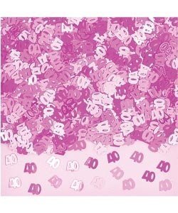 Konfetti *Pink Party* zum 40. Geburtstag