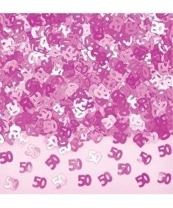 Konfetti *Pink Party* zum 50. Geburtstag