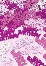 Konfetti Tischdeko Happy Birthday Pink