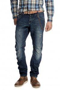 Konstruierte Used-Jeans