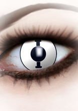 Kontaktlinsen Bolzen weiss-schwarz