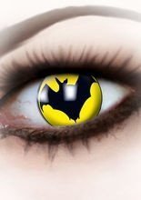 Kontaktlinsen Fledermaus gelb-schwarz