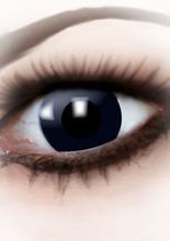 Kontaktlinsen Hexe schwarz-grau